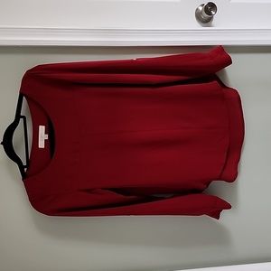 Loft Blouse - cranberry color